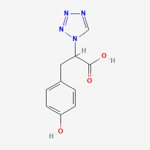 3-(4-hydroxyphenyl)-2-(1H-tetrazol-1-yl)propanoic acid