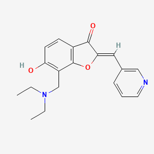 (Z)-7-((diethylamino)methyl)-6-hydroxy-2-(pyridin-3-ylmethylene)benzofuran-3(2H)-one