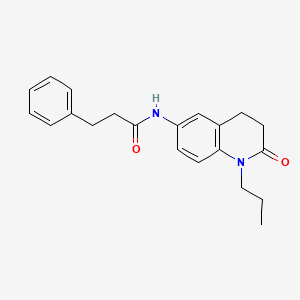 N-(2-oxo-1-propyl-1,2,3,4-tetrahydroquinolin-6-yl)-3-phenylpropanamide
