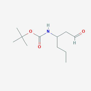 Tert-butyl (1-oxohexan-3-yl)carbamate