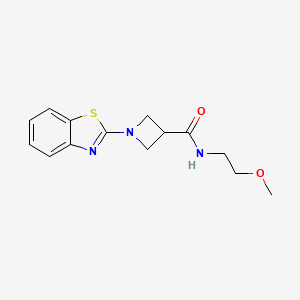 1-(benzo[d]thiazol-2-yl)-N-(2-methoxyethyl)azetidine-3-carboxamide
