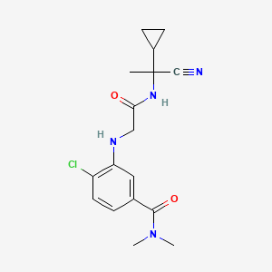 4-chloro-3-({[(1-cyano-1-cyclopropylethyl)carbamoyl]methyl}amino)-N,N-dimethylbenzamide