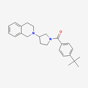 (4-(tert-butyl)phenyl)(3-(3,4-dihydroisoquinolin-2(1H)-yl)pyrrolidin-1-yl)methanone