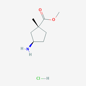 methyl (1R,3R)-3-amino-1-methyl-cyclopentanecarboxylate;hydrochloride