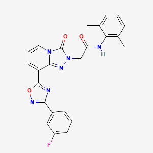 7-(4-methylphenyl)-6-({[3-(4-methylphenyl)-1,2,4-oxadiazol-5-yl]methyl}thio)[1,3]dioxolo[4,5-g]quinazolin-8(7H)-one