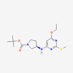 (R)-tert-Butyl 3-((6-ethoxy-2-(methylthio)pyrimidin-4-yl)amino)pyrrolidine-1-carboxylate