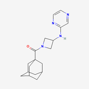 ((3r,5r,7r)-Adamantan-1-yl)(3-(pyrazin-2-ylamino)azetidin-1-yl)methanone