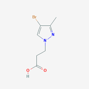 molecular formula C7H9BrN2O2 B2807703 3-(4-bromo-3-methyl-1H-pyrazol-1-yl)propanoic acid CAS No. 956824-07-0