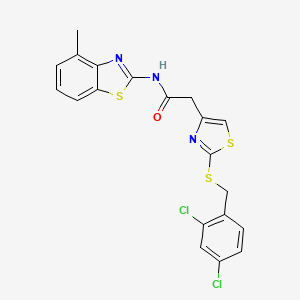 2-(2-((2,4-dichlorobenzyl)thio)thiazol-4-yl)-N-(4-methylbenzo[d]thiazol-2-yl)acetamide