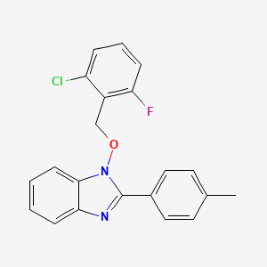 1-[(2-chloro-6-fluorobenzyl)oxy]-2-(4-methylphenyl)-1H-1,3-benzimidazole