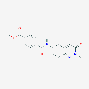 Methyl 4-((2-methyl-3-oxo-2,3,5,6,7,8-hexahydrocinnolin-6-yl)carbamoyl)benzoate