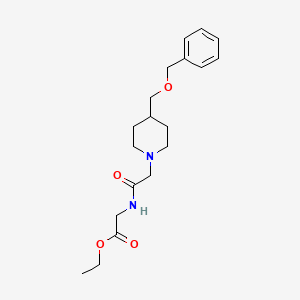 Ethyl 2-(2-(4-((benzyloxy)methyl)piperidin-1-yl)acetamido)acetate