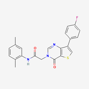 N-(2,5-dimethylphenyl)-2-[7-(4-fluorophenyl)-4-oxothieno[3,2-d]pyrimidin-3(4H)-yl]acetamide