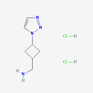 [3-(Triazol-1-yl)cyclobutyl]methanamine;dihydrochloride