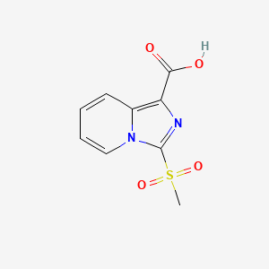 3-Methanesulfonylimidazo[1,5-a]pyridine-1-carboxylic acid