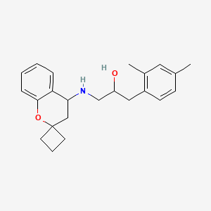 1-(2,4-Dimethylphenyl)-3-(spiro[3,4-dihydrochromene-2,1'-cyclobutane]-4-ylamino)propan-2-ol