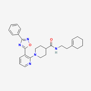 N-(3,4-dimethylphenyl)-N'-{4-[2-(5-methyl-1H-benzimidazol-2-yl)ethyl]phenyl}urea