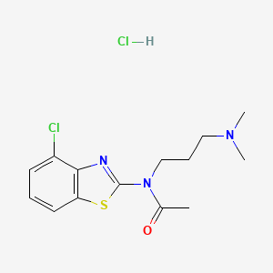 N-(4-chlorobenzo[d]thiazol-2-yl)-N-(3-(dimethylamino)propyl)acetamide hydrochloride