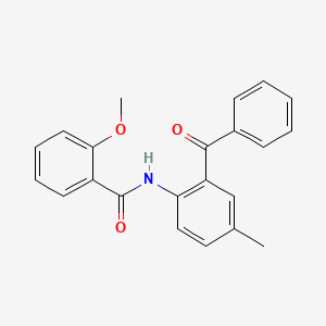 molecular formula C22H19NO3 B2807746 N-(2-benzoyl-4-methylphenyl)-2-methoxybenzamide CAS No. 389065-57-0
