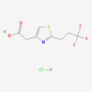 2-[2-(3,3,3-Trifluoropropyl)-1,3-thiazol-4-yl]acetic acid hydrochloride