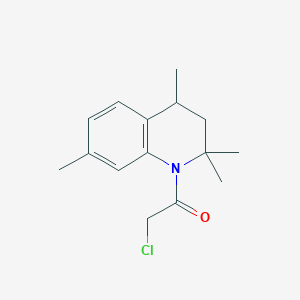 molecular formula C15H20ClNO B2807782 2-Chloro-1-(2,2,4,7-tetramethyl-3,4-dihydro-2H-quinolin-1-yl)-ethanone CAS No. 731833-60-6