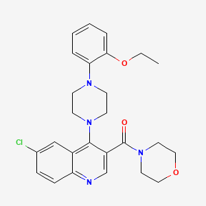 {6-Chloro-4-[4-(2-ethoxyphenyl)piperazin-1-yl]quinolin-3-yl}(morpholin-4-yl)methanone