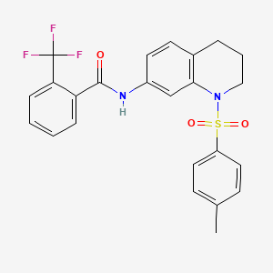 N-(1-tosyl-1,2,3,4-tetrahydroquinolin-7-yl)-2-(trifluoromethyl)benzamide