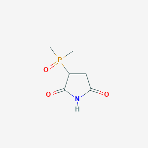 molecular formula C6H10NO3P B2807820 3-Dimethylphosphorylpyrrolidine-2,5-dione CAS No. 2377031-43-9