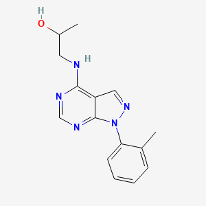 1-((1-(o-tolyl)-1H-pyrazolo[3,4-d]pyrimidin-4-yl)amino)propan-2-ol