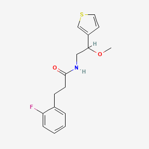 3-(2-fluorophenyl)-N-(2-methoxy-2-(thiophen-3-yl)ethyl)propanamide