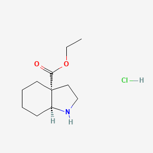 Ethyl (3aR,7aS)-1,2,3,4,5,6,7,7a-octahydroindole-3a-carboxylate;hydrochloride