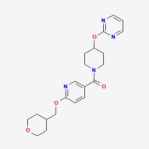 (4-(pyrimidin-2-yloxy)piperidin-1-yl)(6-((tetrahydro-2H-pyran-4-yl)methoxy)pyridin-3-yl)methanone