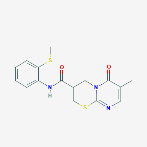 7-methyl-N-(2-(methylthio)phenyl)-6-oxo-2,3,4,6-tetrahydropyrimido[2,1-b][1,3]thiazine-3-carboxamide