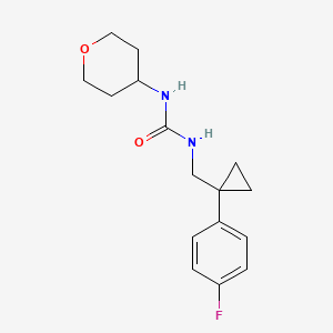 1-((1-(4-fluorophenyl)cyclopropyl)methyl)-3-(tetrahydro-2H-pyran-4-yl)urea