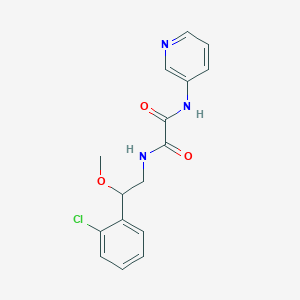 molecular formula C16H16ClN3O3 B2807907 N-[2-(2-chlorophenyl)-2-methoxyethyl]-N'-(pyridin-3-yl)ethanediamide CAS No. 1798463-41-8
