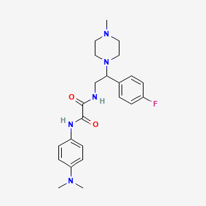 N1-(4-(dimethylamino)phenyl)-N2-(2-(4-fluorophenyl)-2-(4-methylpiperazin-1-yl)ethyl)oxalamide