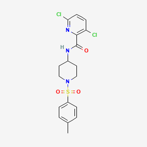 3,6-dichloro-N-[1-(4-methylbenzenesulfonyl)piperidin-4-yl]pyridine-2-carboxamide