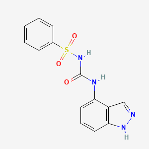 4-({[(phenylsulfonyl)amino]carbonyl}amino)-1H-indazole