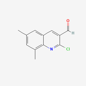 molecular formula C6H9N3O2S B2807916 2-Chloro-6,8-dimethylquinoline-3-carbaldehyde CAS No. 73568-31-7
