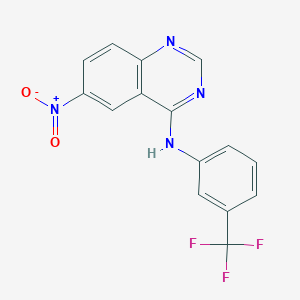 6-Nitro-N-(3-(trifluoromethyl)phenyl)quinazolin-4-amine