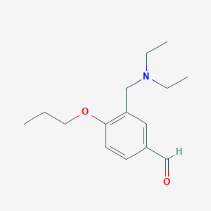 molecular formula C15H23NO2 B2807936 3-Diethylaminomethyl-4-propoxy-benzaldehyde CAS No. 883549-17-5