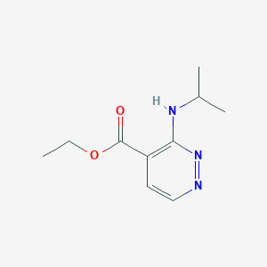 molecular formula C10H15N3O2 B2807939 Ethyl 3-(propan-2-ylamino)pyridazine-4-carboxylate CAS No. 2114254-95-2