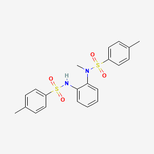 molecular formula C21H22N2O4S2 B2807954 N,4-Dimethyl-N-(2-(4-methylphenylsulfonamido)phenyl)benzenesulfonamide CAS No. 205642-00-8