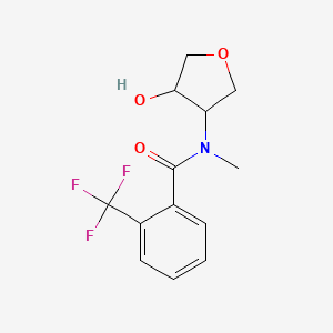 N-(4-Hydroxyoxolan-3-yl)-N-methyl-2-(trifluoromethyl)benzamide