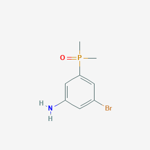 molecular formula C8H11BrNOP B2807973 3-Bromo-5-(dimethylphosphoryl)aniline CAS No. 2287315-34-6