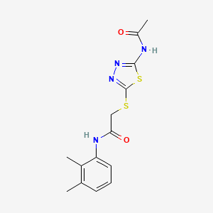 2-((5-acetamido-1,3,4-thiadiazol-2-yl)thio)-N-(2,3-dimethylphenyl)acetamide