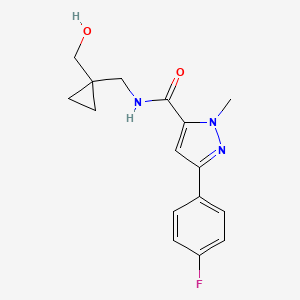 3-(4-fluorophenyl)-N-((1-(hydroxymethyl)cyclopropyl)methyl)-1-methyl-1H-pyrazole-5-carboxamide