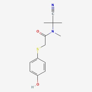 N-(1-cyano-1-methylethyl)-2-[(4-hydroxyphenyl)sulfanyl]-N-methylacetamide