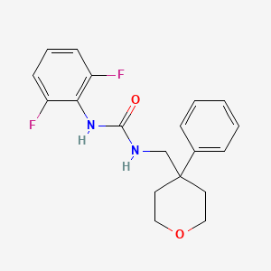 1-(2,6-difluorophenyl)-3-((4-phenyltetrahydro-2H-pyran-4-yl)methyl)urea