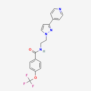 N-(2-(3-(pyridin-4-yl)-1H-pyrazol-1-yl)ethyl)-4-(trifluoromethoxy)benzamide